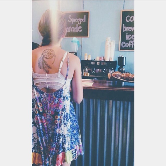 LF faux-patchwork bright summery mini dress - Picture 3 of 4